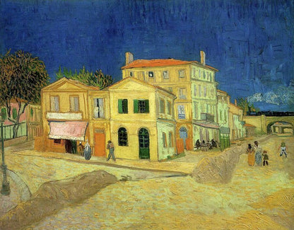 The Yellow House, 1888 by Vincent van Gogh. Reproduction by Blue Surf Art - Van gogh wall art, Van Gogh masterpiece