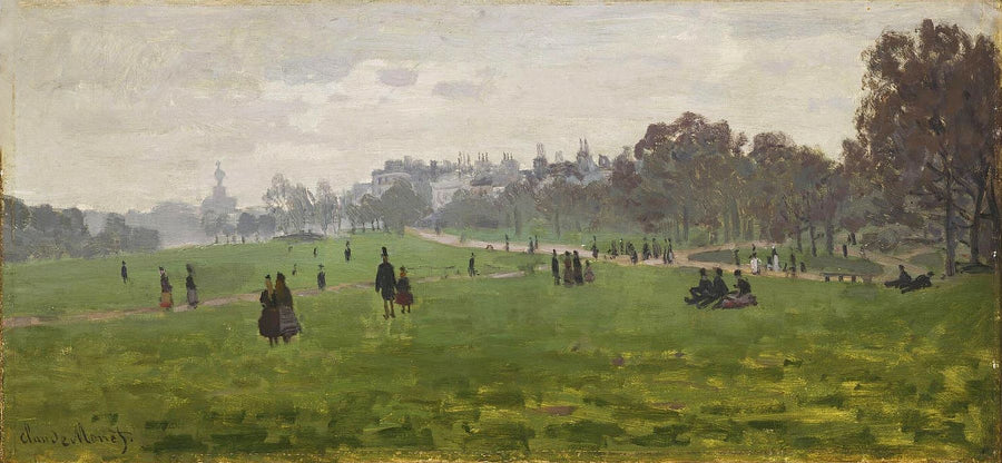Green Park in London by Claude Monet. Reproduction, oil painting, on canvas, by blue surf art