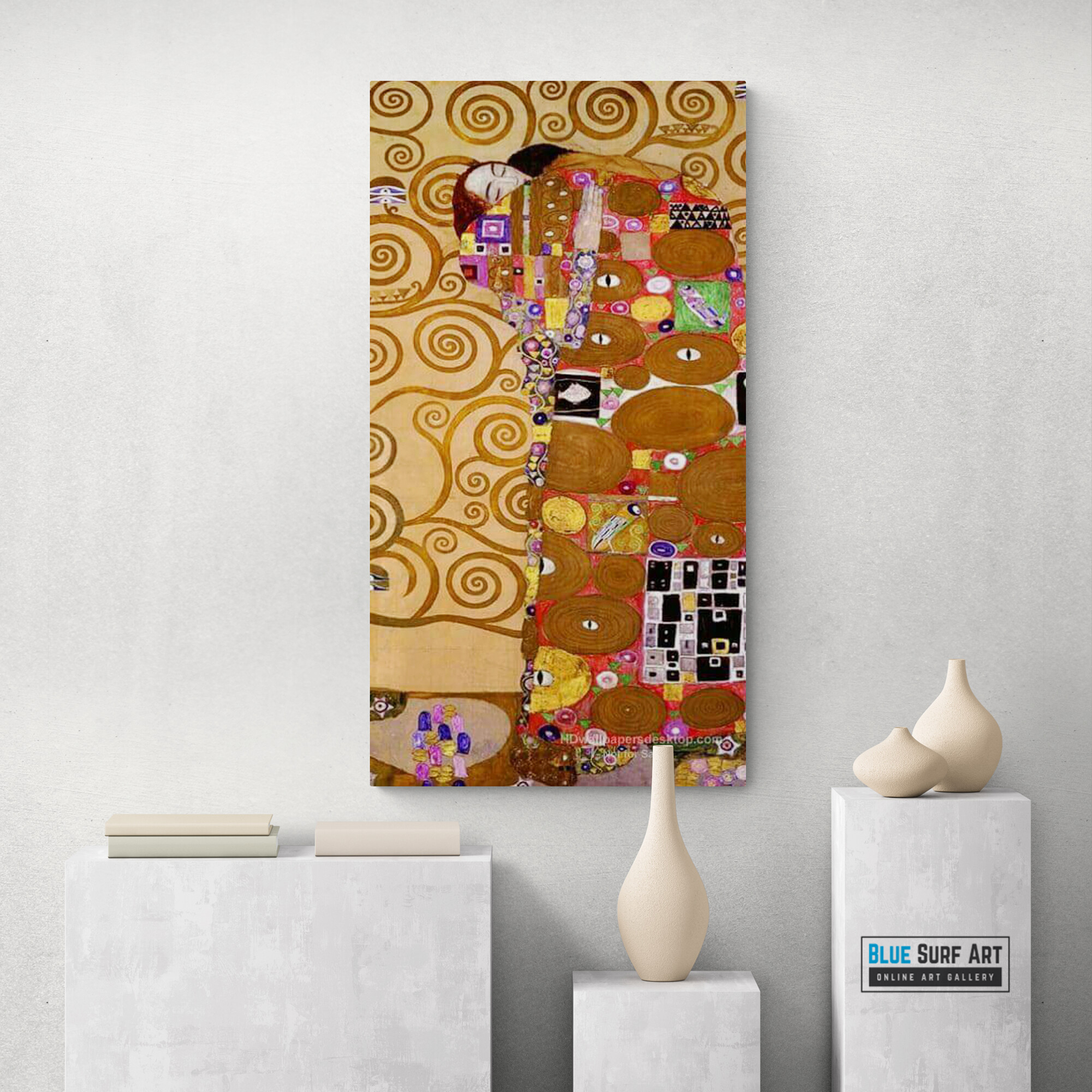 Cartoon for the Frieze of the Villa Stoclet in Brussels: Fulfill by Gustav Klimt