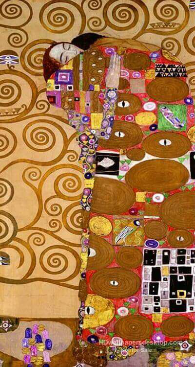 Cartoon for the Frieze of the Villa Stoclet in Brussels: Fulfill by Gustav Klimt
