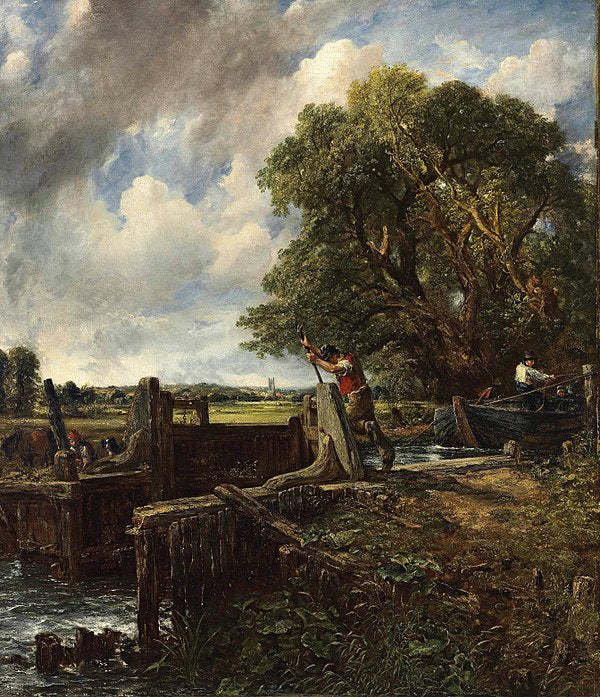 The Lock by John Constable Reproduction Painting for Sale - Blue Surf Art