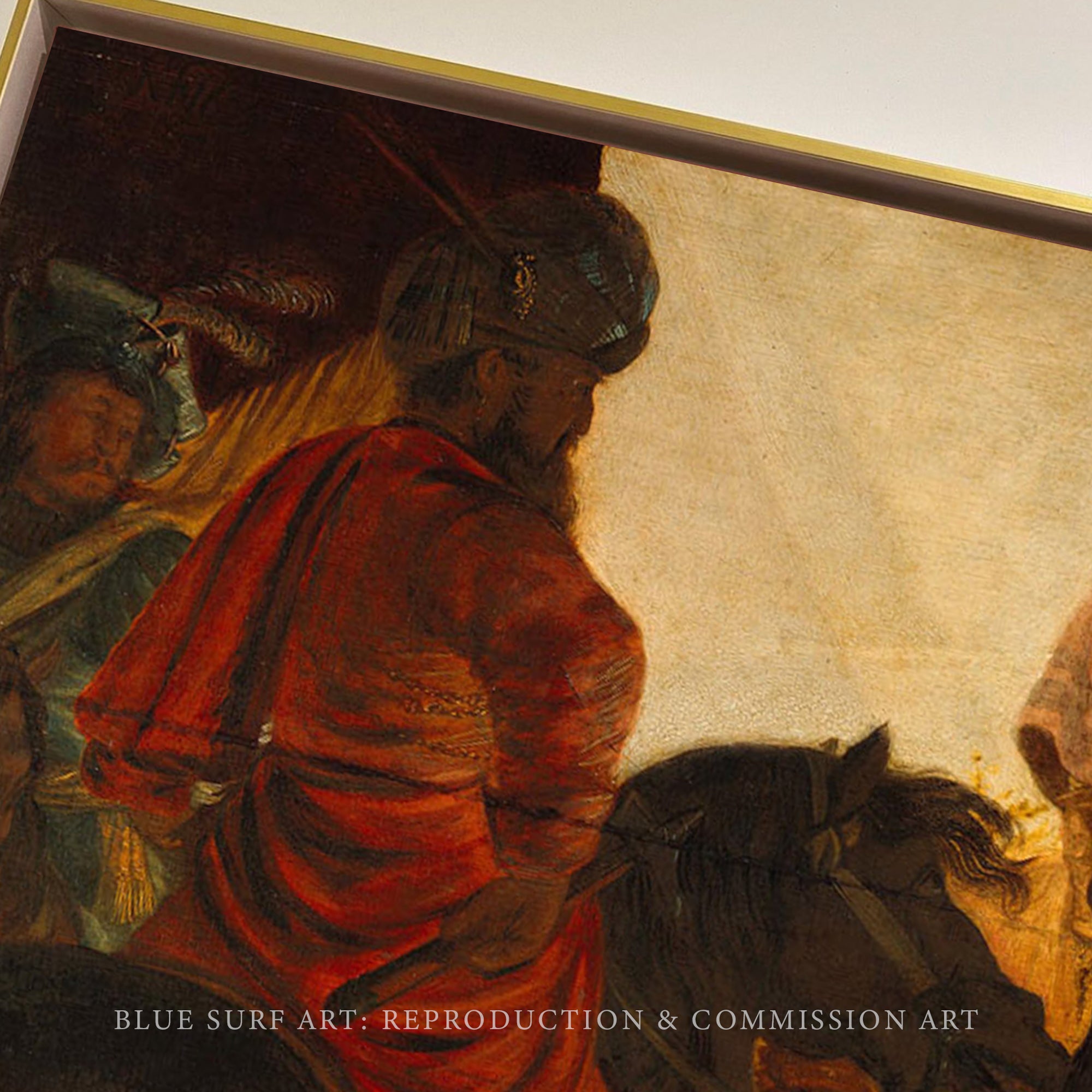 The Stoning of St. Stephen by Rembrandt Wall Art Reproduction for Sale by Blue Surf Art - 3
