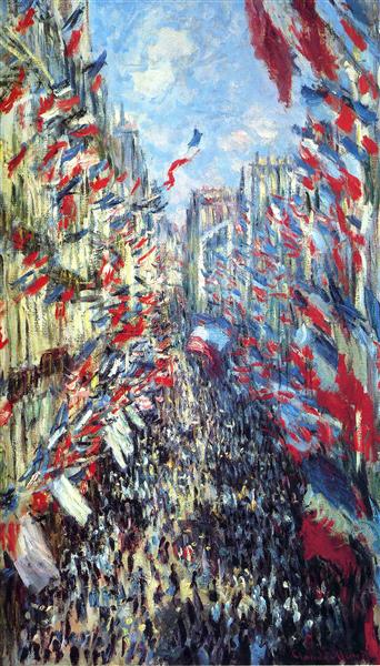 Rue Montorgueil by Claude Monet