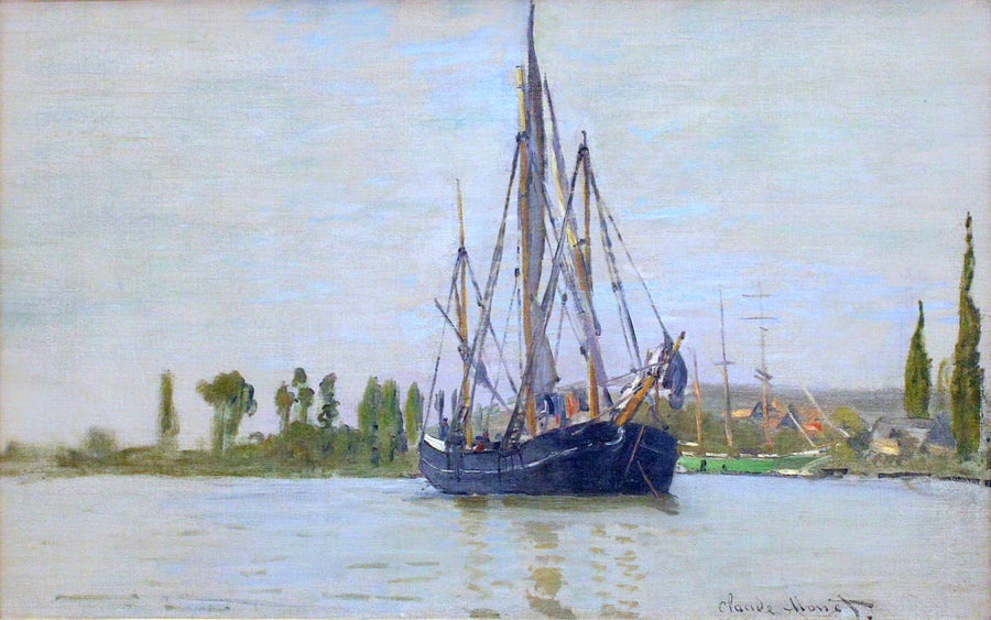 The Sailing Boat by Claude Monet. Monet wall art, home decor, reproduction painting