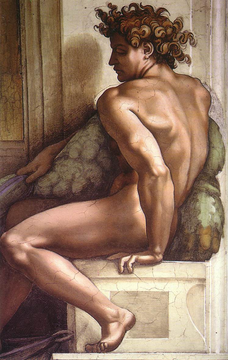 Ignudo by Michelangelo Reproduction for Sale by Blue Surf Art