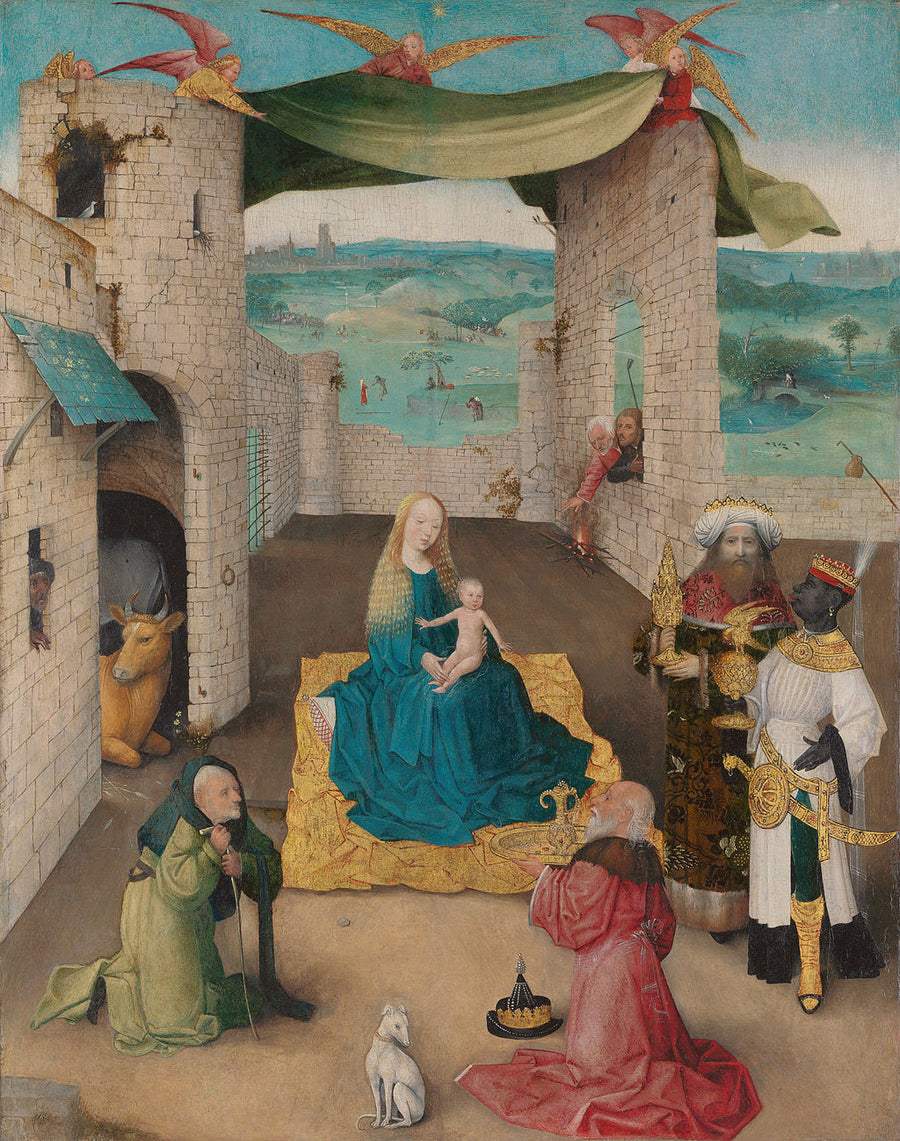 Adoration of the Magi (Bosch, New York) by Hieronymus Bosch Reproduction Oil on Canvas by Blue Surf Art