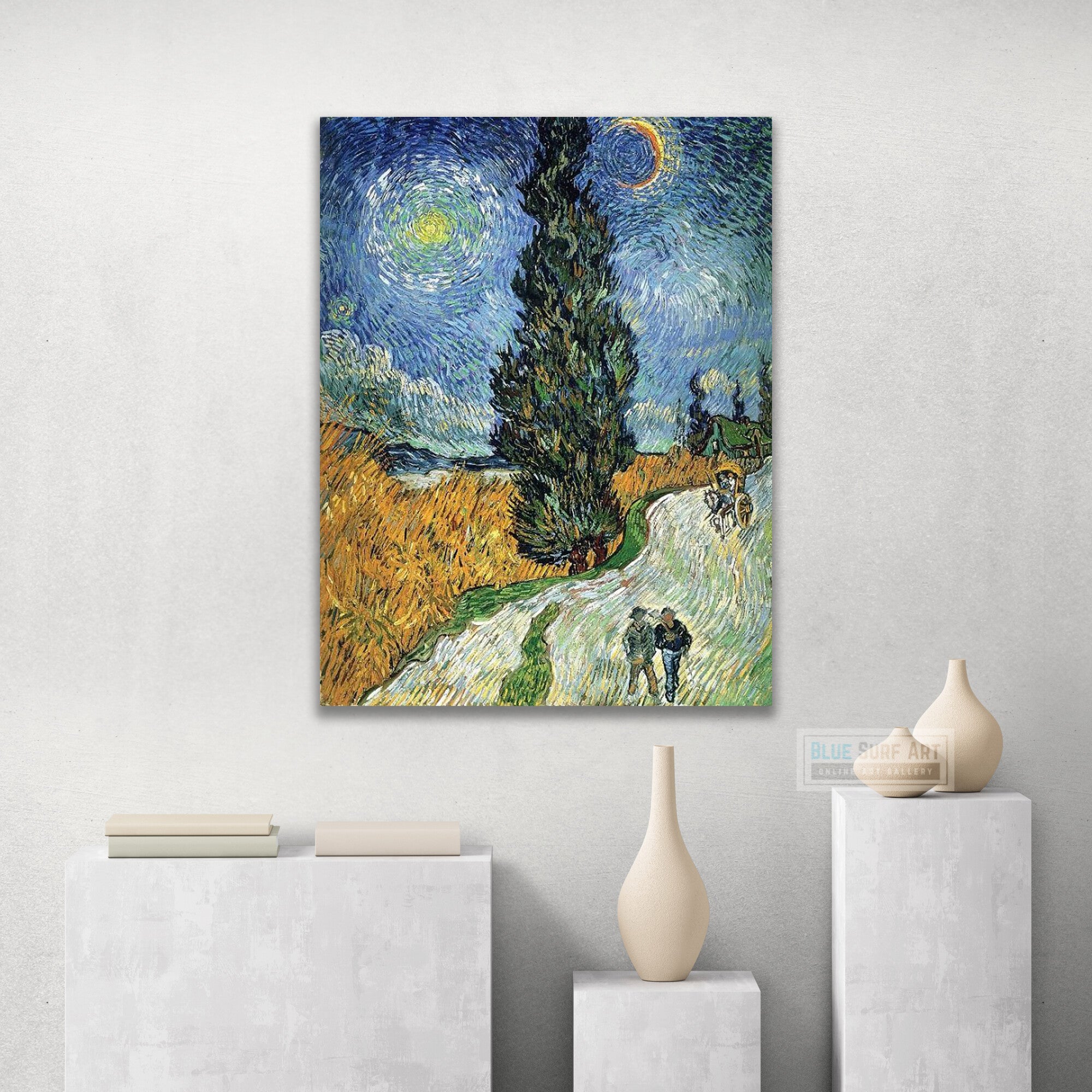 Road with Cypress and Star by Vincent van Gogh