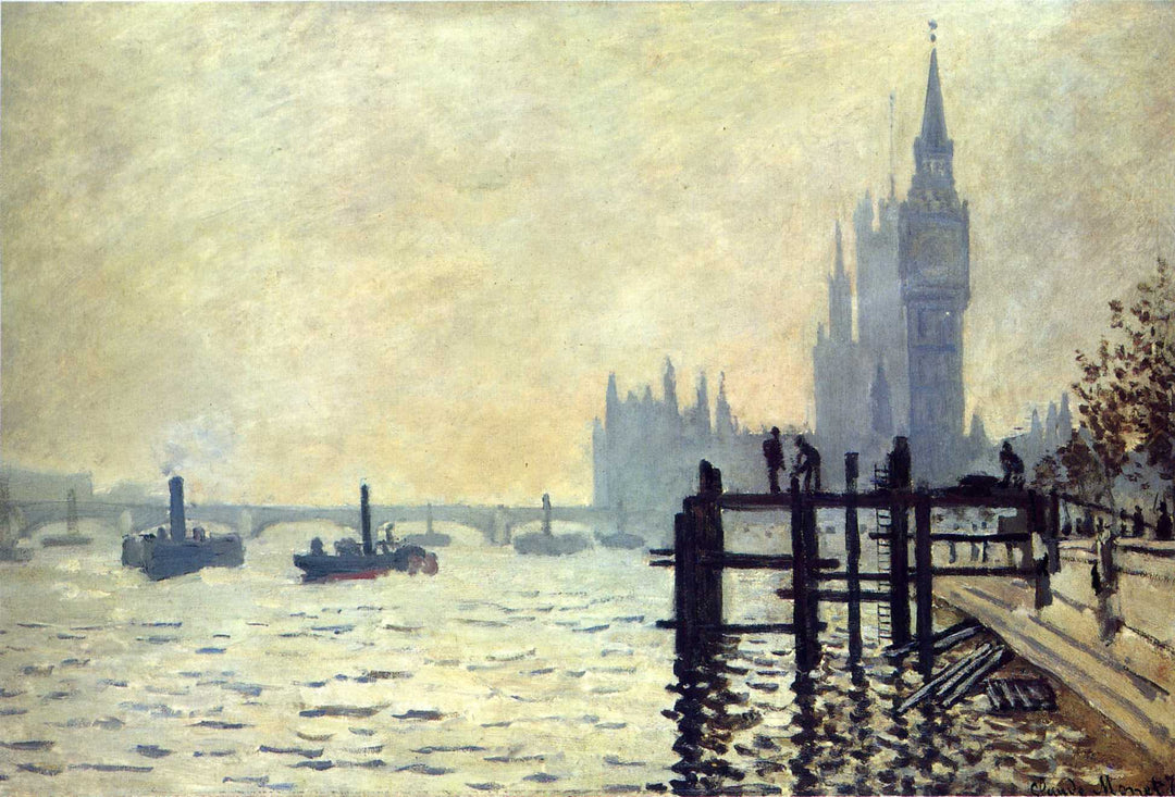 The Thames below Westminster by Claude Monet 