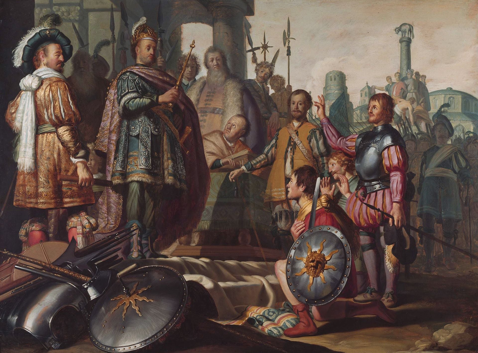History Painting by Rembrandt Wall Art Reproduction for Sale by Blue Surf Art