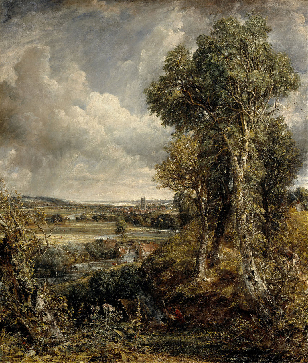 The Vale of Dedham by John Constable Reproduction Painting for Sale - Blue Surf Art