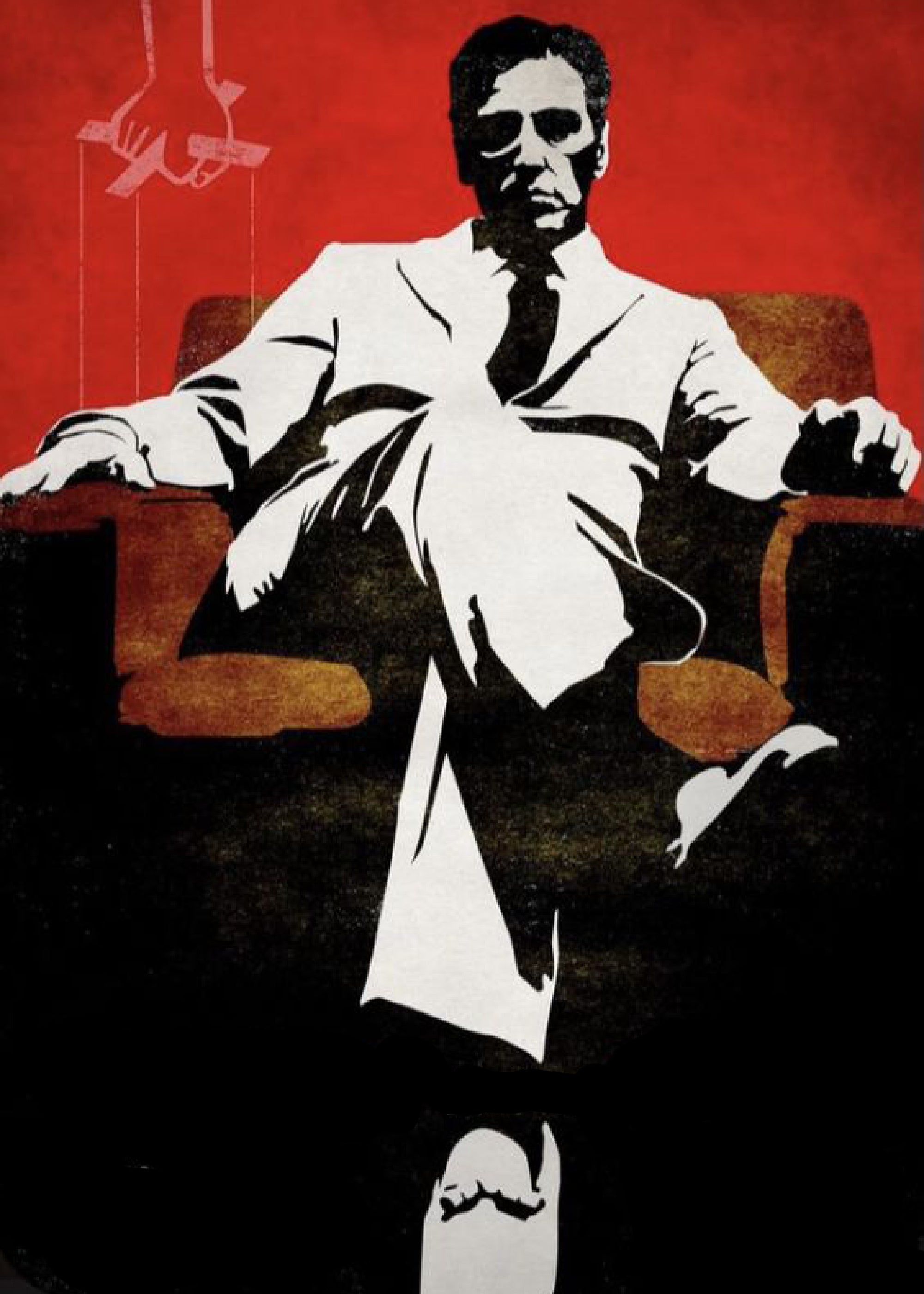 The Godfather Wall Art Movies Original Oil on Canvas Painting by Blue Surf Art