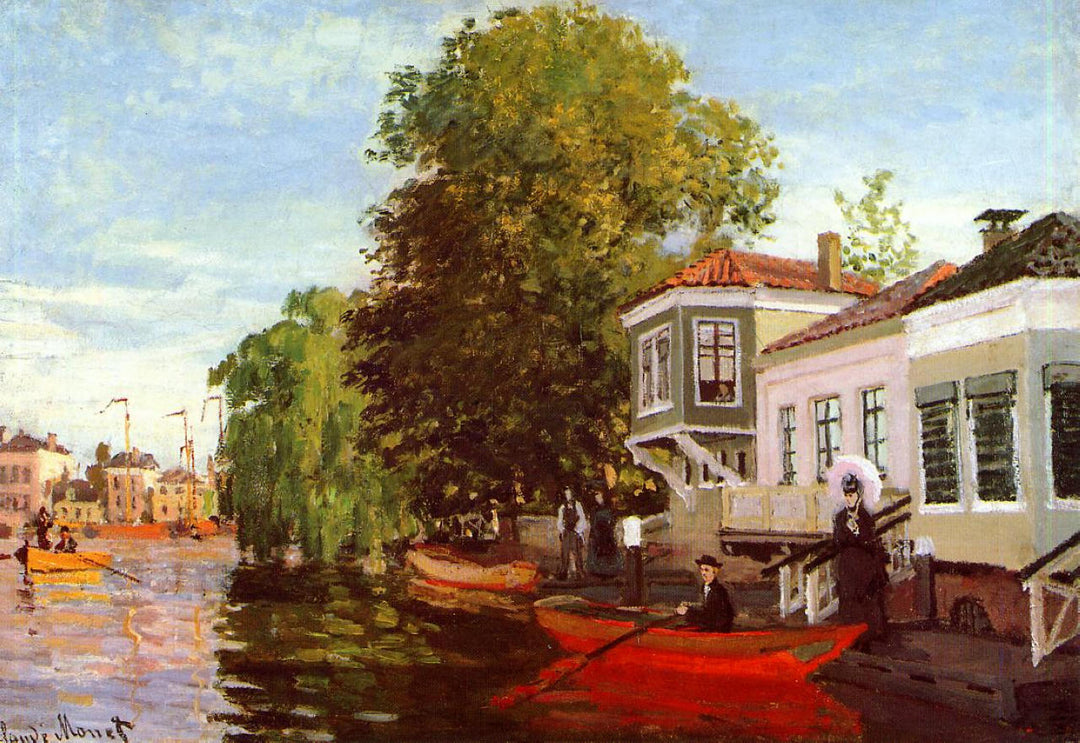 Zaan at Zaandam by Claude Monet. Reproduction, oil painting, on canvas, wall art, monet reproduction