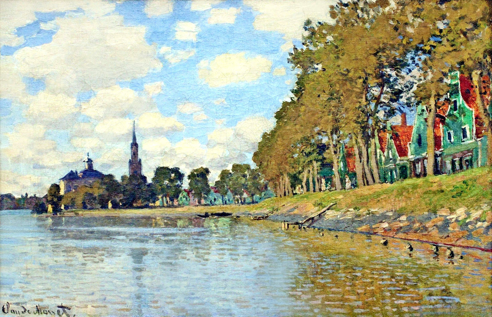 Zaandam by Claude Monet