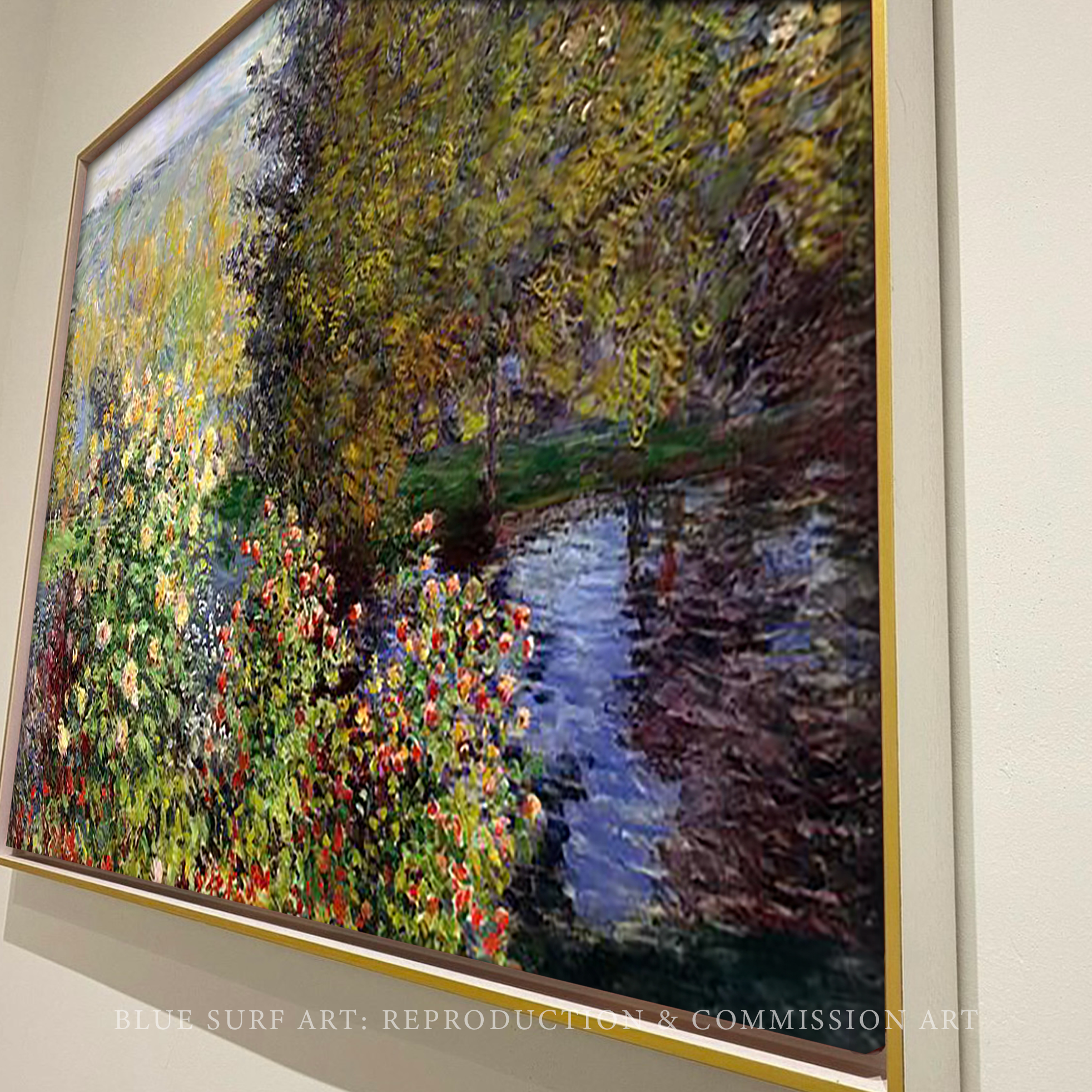 A Corner of the Garden at Montgeron by Claude Monet I Blue Surf Art - 2