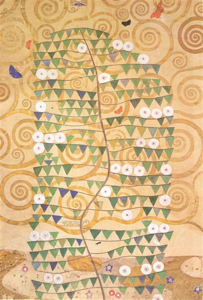 Cartoon for the frieze of the Villa Stoclet in Brussels: right part by Gustav Klimt