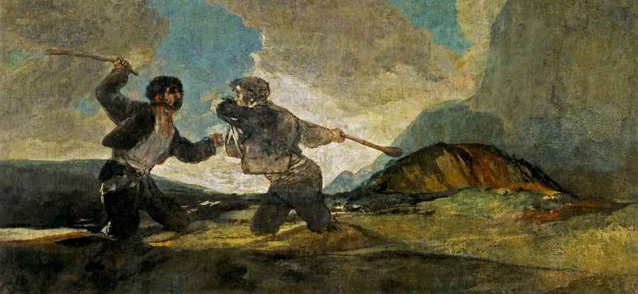 Fight with Cudgels by Francisco Goya Reproduction for Sale