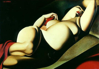 La Belle Rafaela Painting by Tamara de Lempicka Reproduction Wall Art - Blue Surf Art
