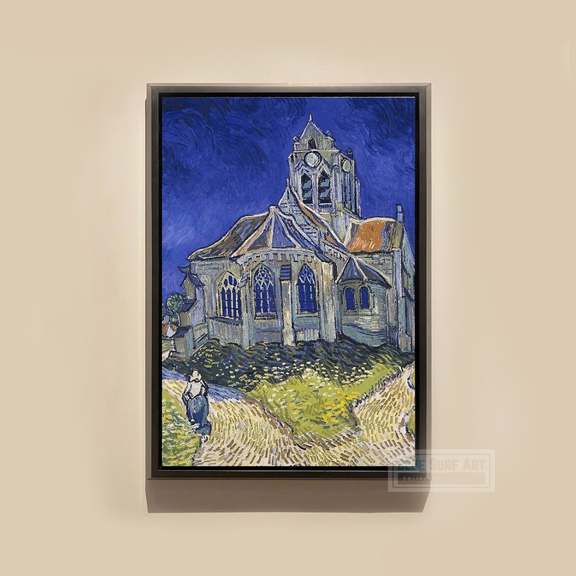The Church at Auvers, 1890 by Vincent Van Gogh I Blue Surf Art