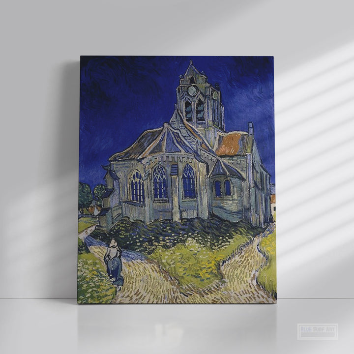 The Church at Auvers, 1890 by Vincent Van Gogh I Blue Surf Art