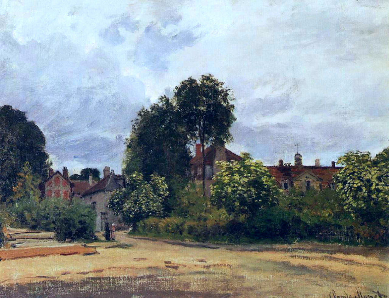 Argenteuil, the Hospice by Claude Monet. Monet reproduction, monet wall art, monet painting, reproduction art, 