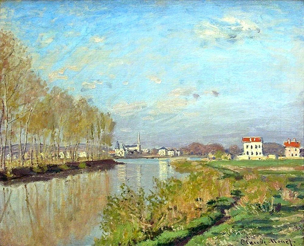 The Seine iv Argenteuil by Claude Monet. Monet reproduction, Monet wall art, Monet painting, Monet's seascape painting, reproduction by Blue Surf Art