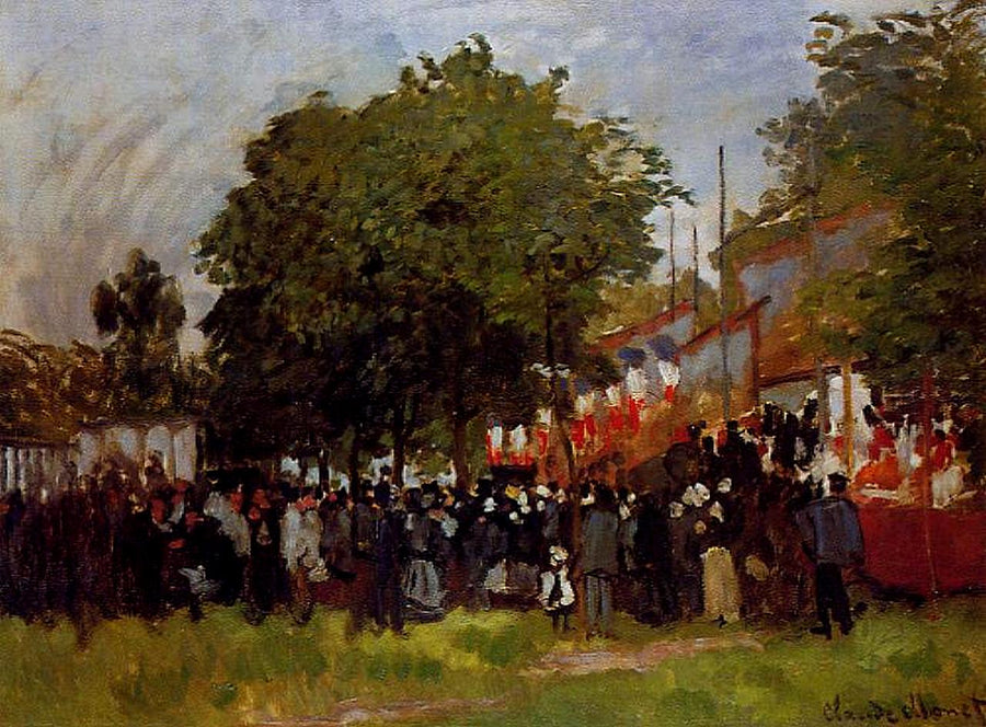 Festival at Argenteuil by Claude Monet. Monet wall art, Monet art for sale, Monet reproduction, Monet canvas art painting, Monet artwork