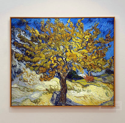The Mulberry Tree in Autumn by Vincent Van Gogh Reproduction for Sale - Blue Surf Art