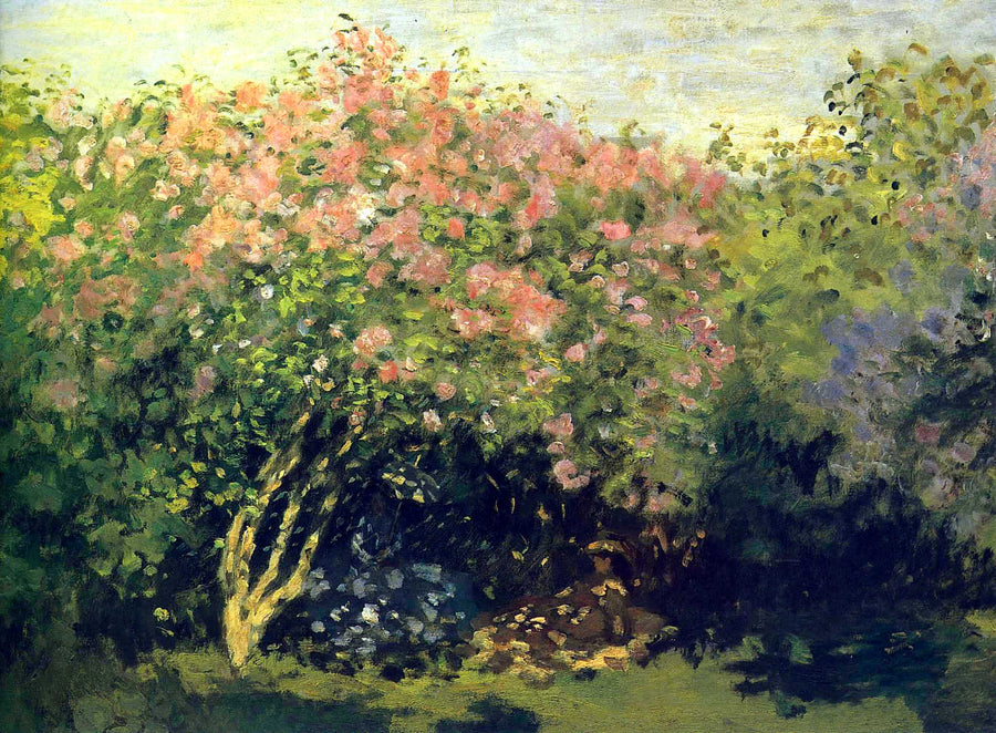 Lilacs in the Sun by Claude Monet. Monet artwork, Monet canvas art, Monet oil painting, Monet art for sale, Monet reproduction