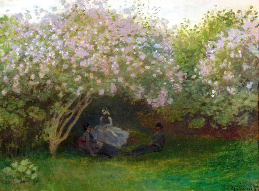 Lilacs, Grey Weather by Claude Monet. Monet art for sale, Monet artwork, Monet oil painting on canvas,