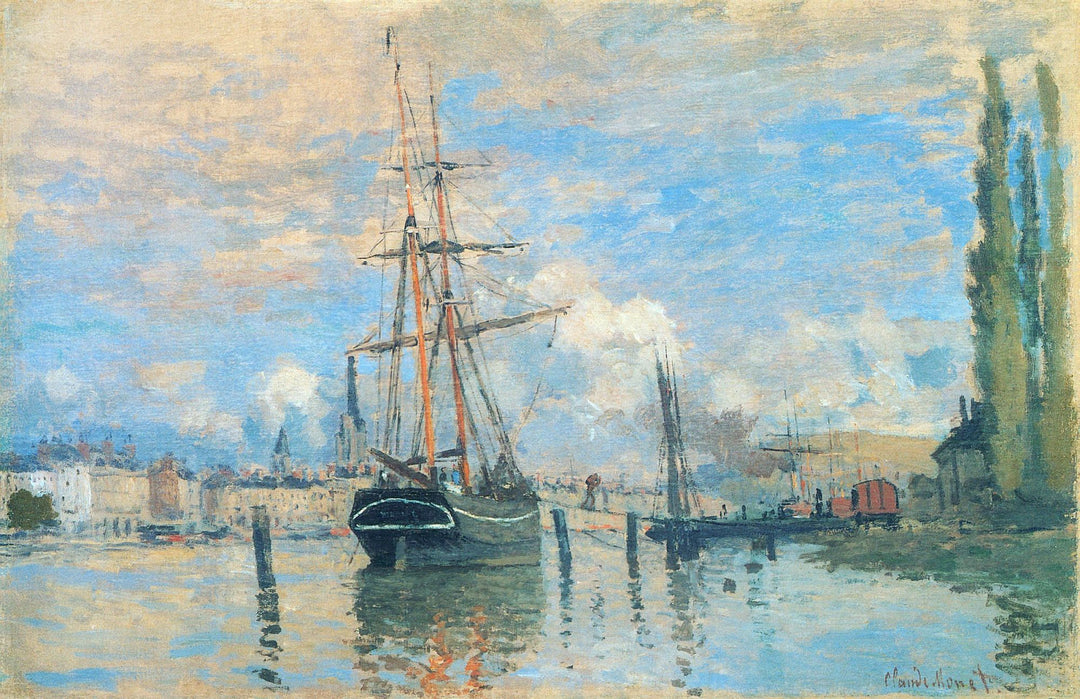 Seine at Rouen by Claude Monet. Monet art for sale, Monet reproduction, Monet canvas art