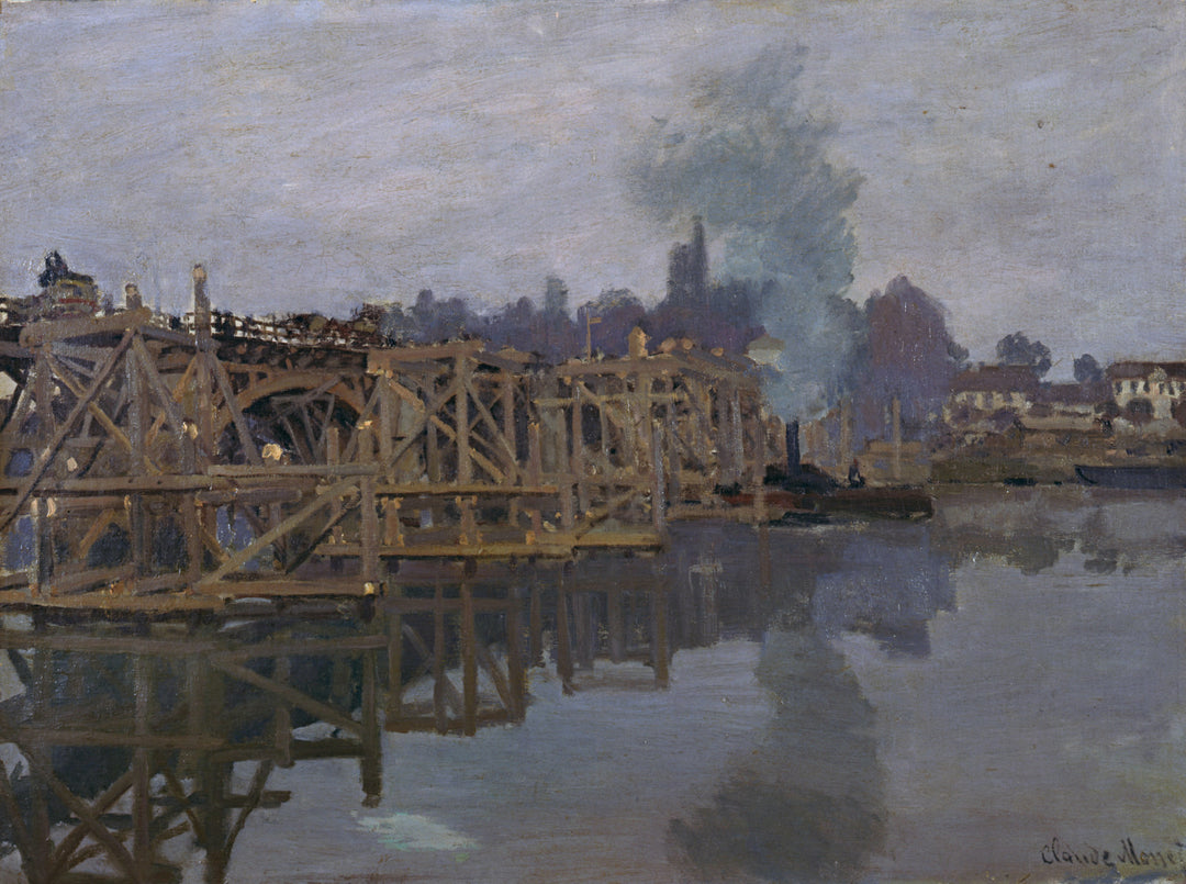 The Bridge under Repair by Claude Monet. Monet artwork, Monet reproduction for sale, Monet canvas art oil paintings