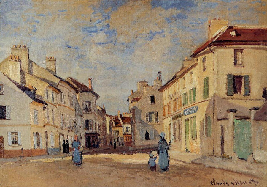 The Old Rue de la Chaussee, Argenteuil by Claude Monet
