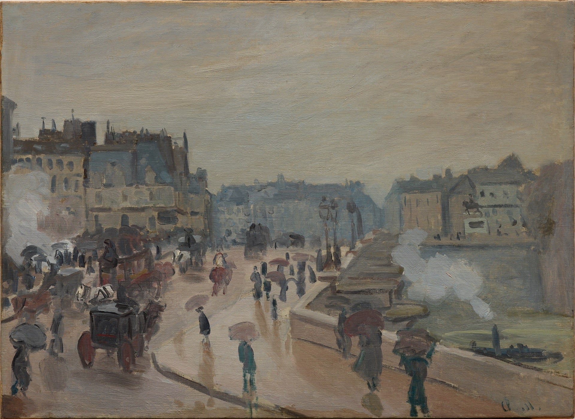 The Pont Neuf by Claude Monet. Monet artworks, Monet reproduction for sale. Monet oil painting on canvas. Blue Surf Art