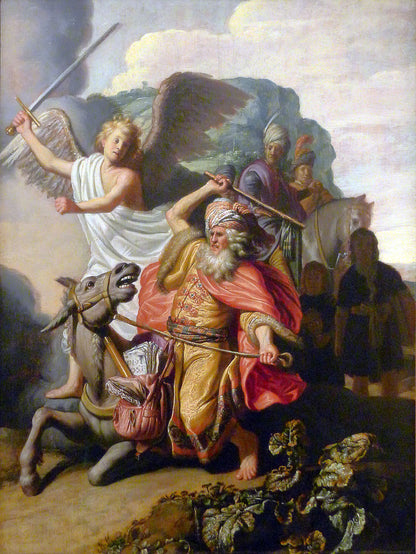 Balaam and the Ass by Rembrandt Wall Art Reproduction for Sale by Blue Surf Art