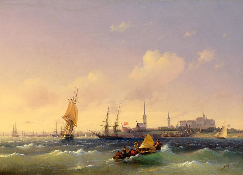Reval (Tallinn) by Ivan Aivazovsky Reproduction Painting by Blue Surf Art