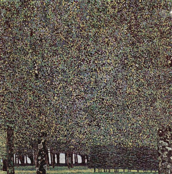 Park by Gustav Klimt, famous painting, Klimt wall art, reproduction art, living room wall art painting