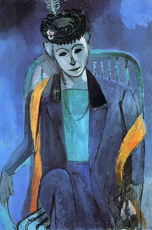 Portrait of Madame Matisse, 1913 Painting by Henri Matisse Oil on Canvas Reproduction by Blue Surf Art