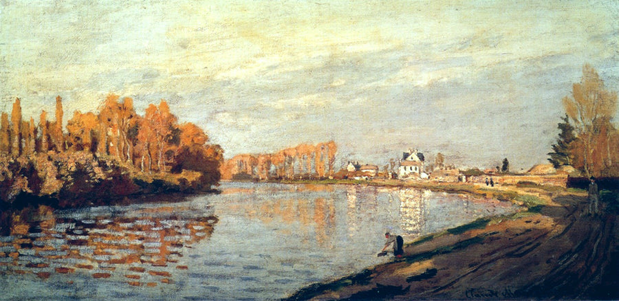 The Seine near Bougival by Claude Monet
