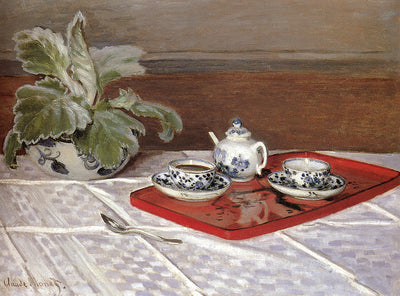 The Tea Set by Claude Monet. Monet reproduction for sale. Monet artworks