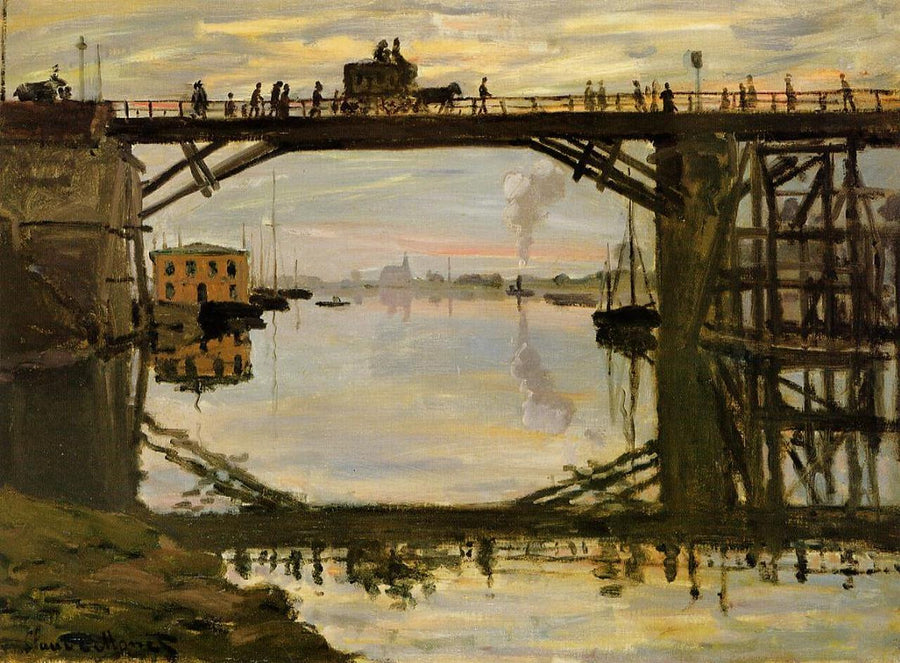 The Wooden Bridge by Claude Monet. Monet artworks, Monet reproduction for sale.