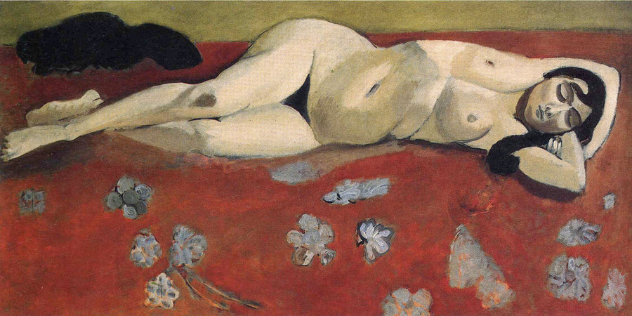 Sleeping Nude, 1916 Painting by Henri Matisse Oil on Canvas Reproduction by Blue Surf Art