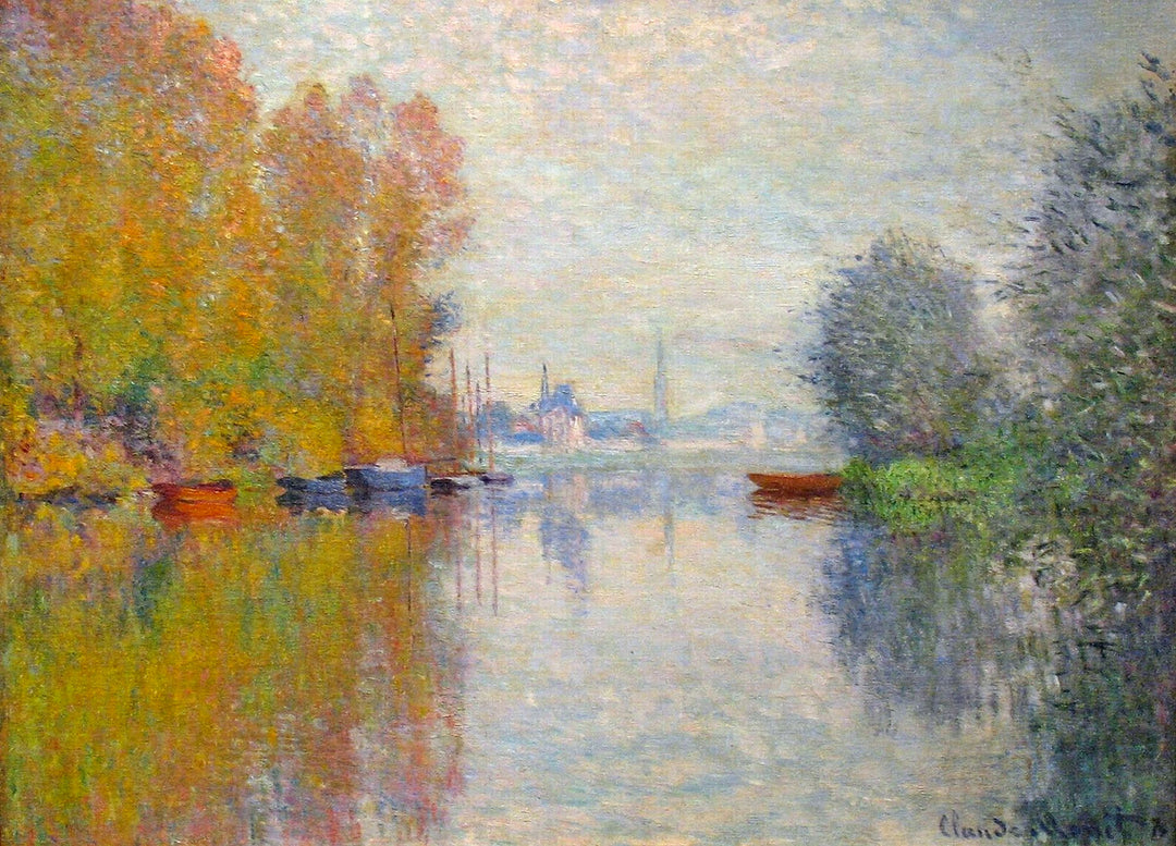 Autumn on the Seine at Argenteuil by Claude Monet. Monet artworks, Monet reproduction for sale.