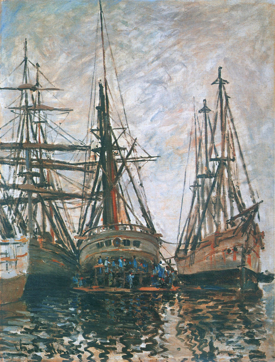 Boats on Rapair by Claude Monet. Monet artworks, Monet reproduction for sale