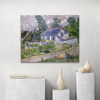 Houses at Auvers, 1890 by Van Gogh Reproduction for Sale - Blue Surf Art