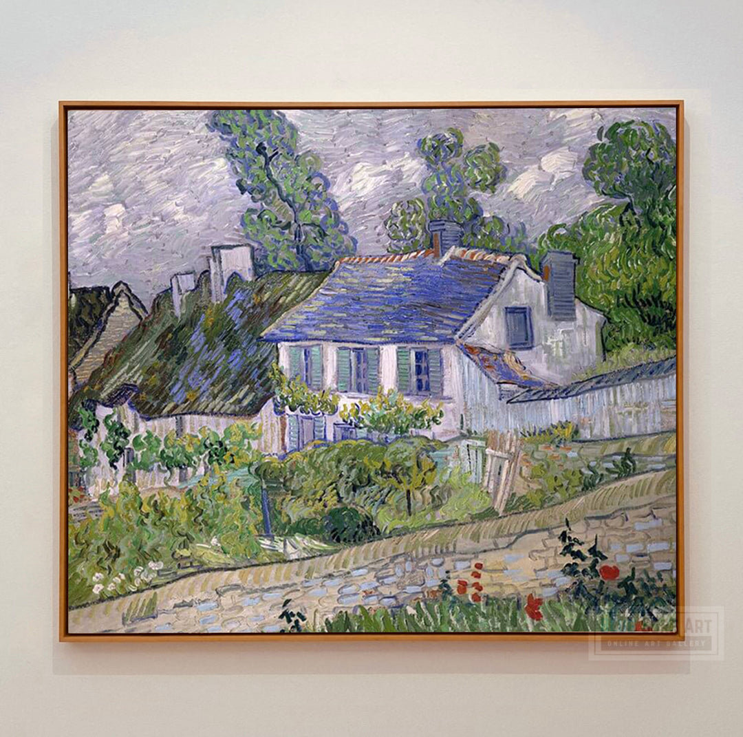 Houses at Auvers, 1890 by Van Gogh Reproduction for Sale - Blue Surf Art