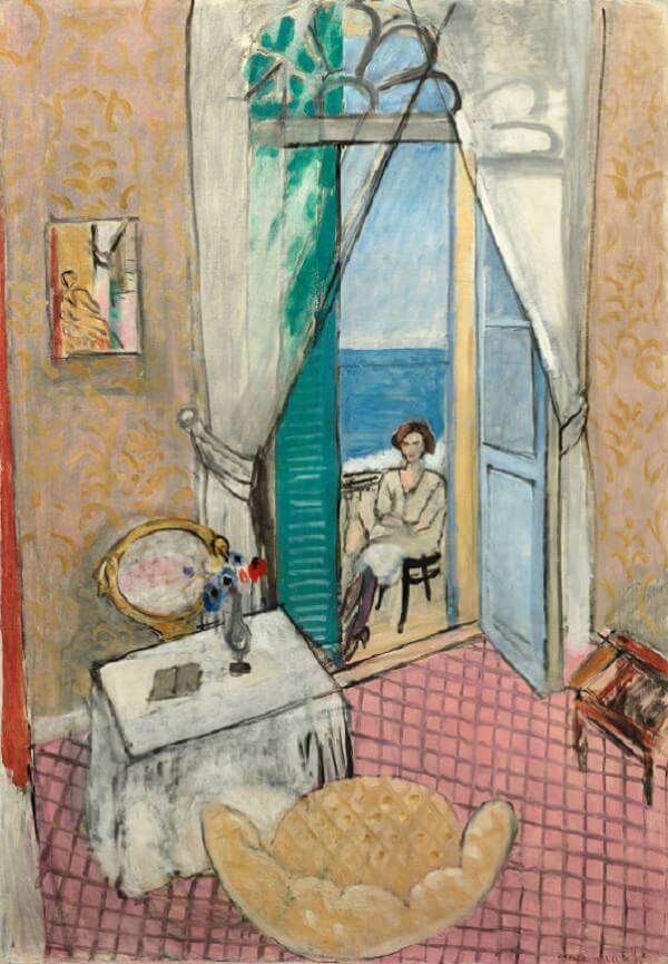 Interior at Nice, 1921 Painting by Henri Matisse Oil on Canvas Reproduction by Blue Surf Art