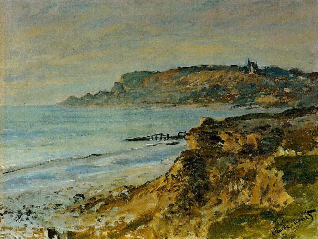 Cliff at Sainte-Adresse by Claude Monet