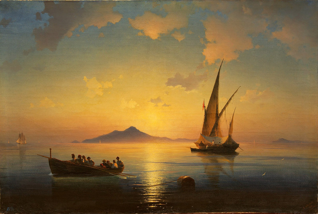 The Bay of Naples Painting by Ivan Aivazovsky Reproduction