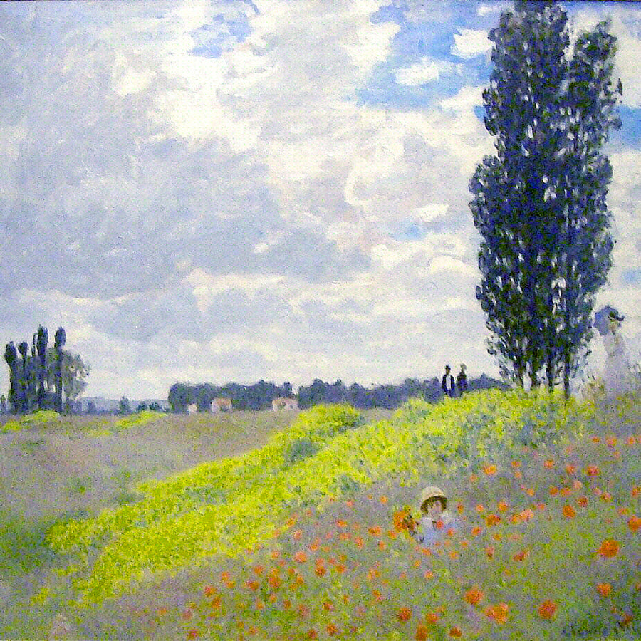 Walk in the Meadows at Argenteuil by Claude Monet. Monet artworks, Monet art, Monet reproduction, Monet's landscape paintings