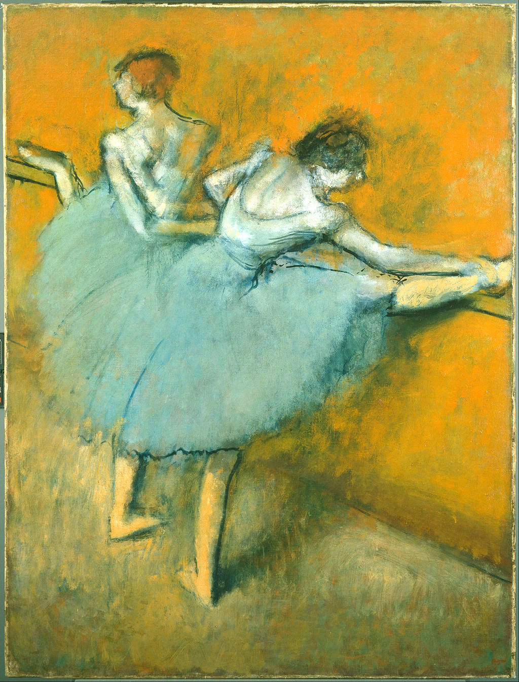 Dancers at the Bar, 1888 Painting by Edgar Degas Reproduction by Blue Surf Art .com
